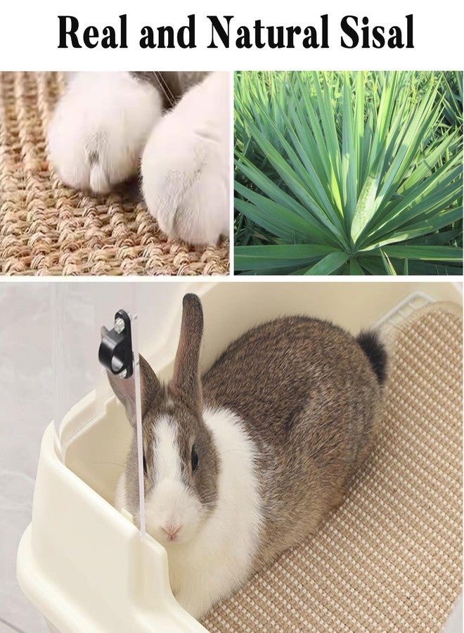 Jevnd 2PCS Large Rabbit Scratching Pad Indoor Edible for Claws and Teeth Grinding Chew Toys, Rabbit Mat for Cages Chew Pad, Rabbit Toys Boredom, Natural Bunny Scratcher pad, Bunny Mat Chew, 16x12 - Image 5